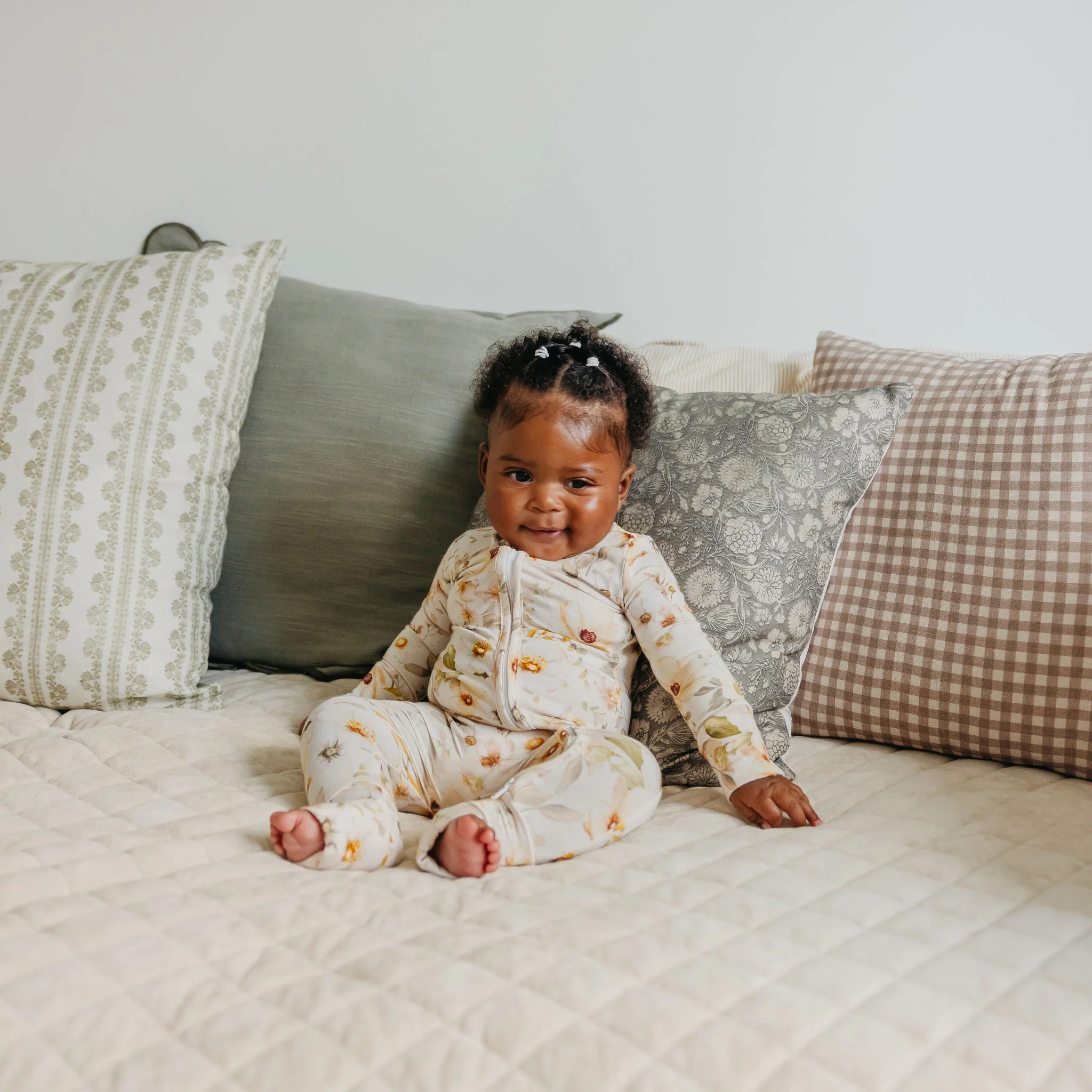 Bamboo Convertible Zip-Up Footie - Angelique - Image 3