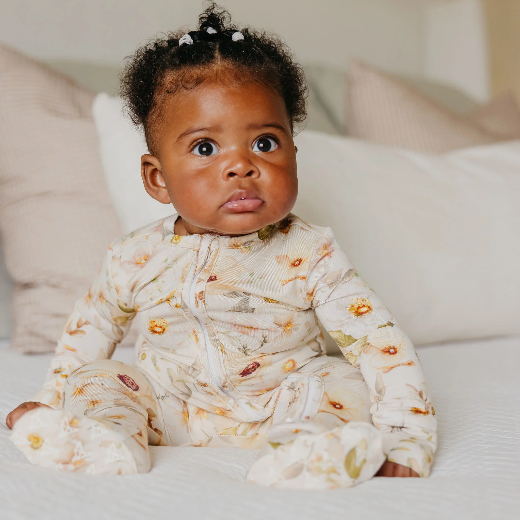 Bamboo Zip-Up Footie - Angelique - Image 3