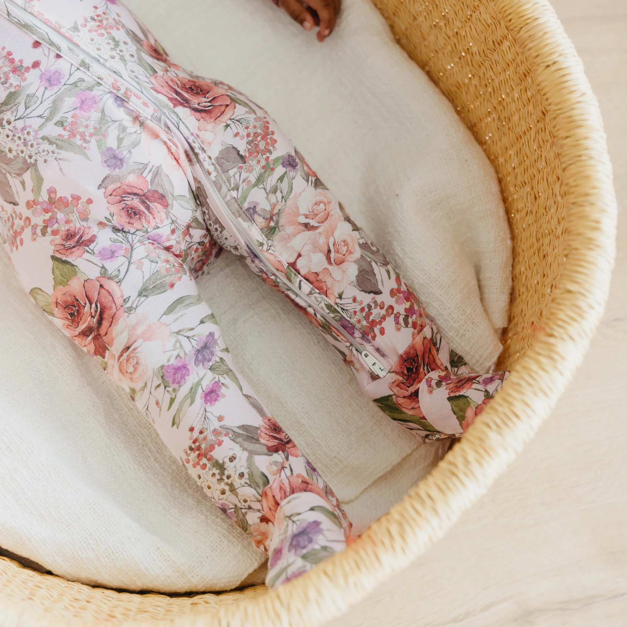 Bamboo Zip-Up Footie - Deborah - Image 4