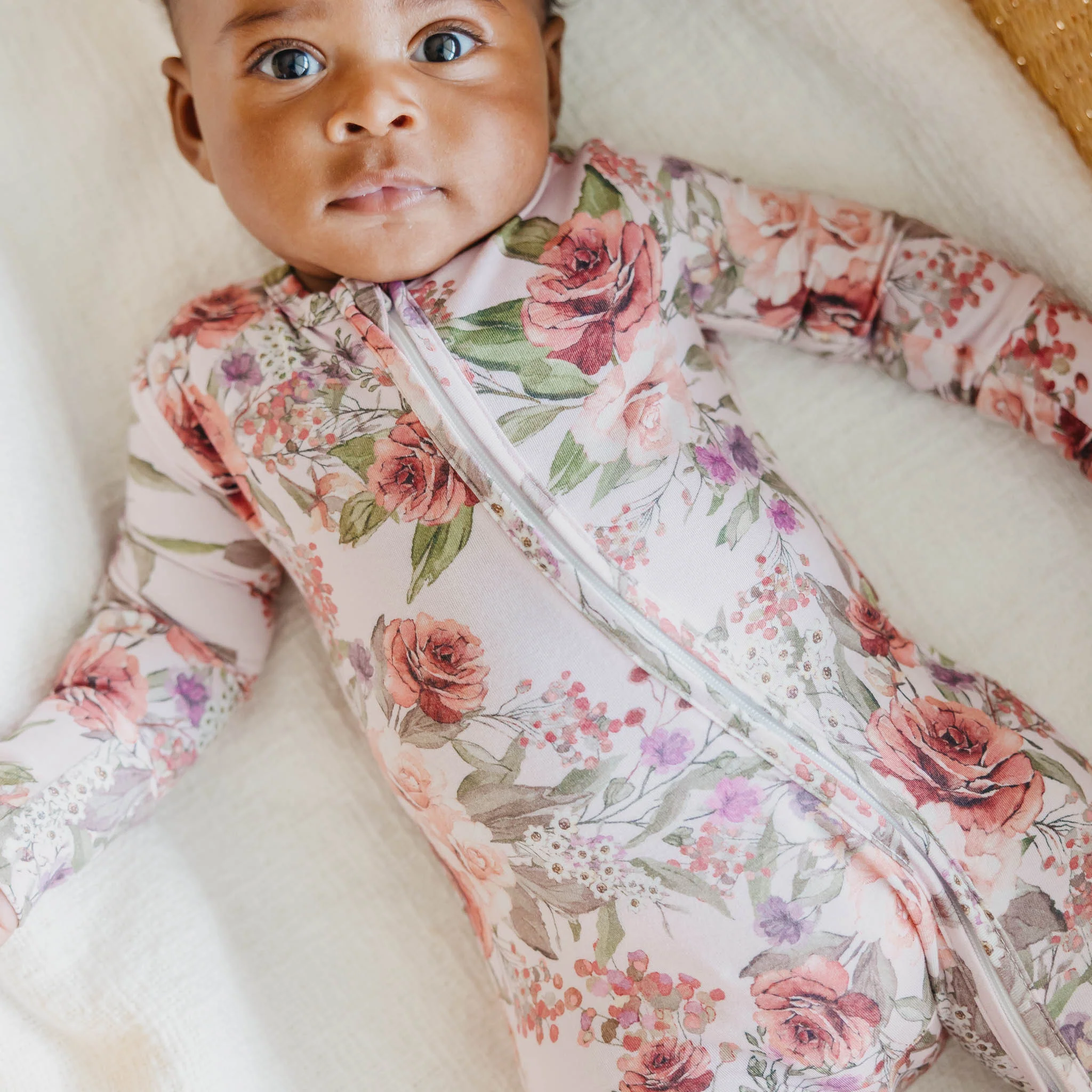 Bamboo Zip-Up Footie - Deborah - Image 5