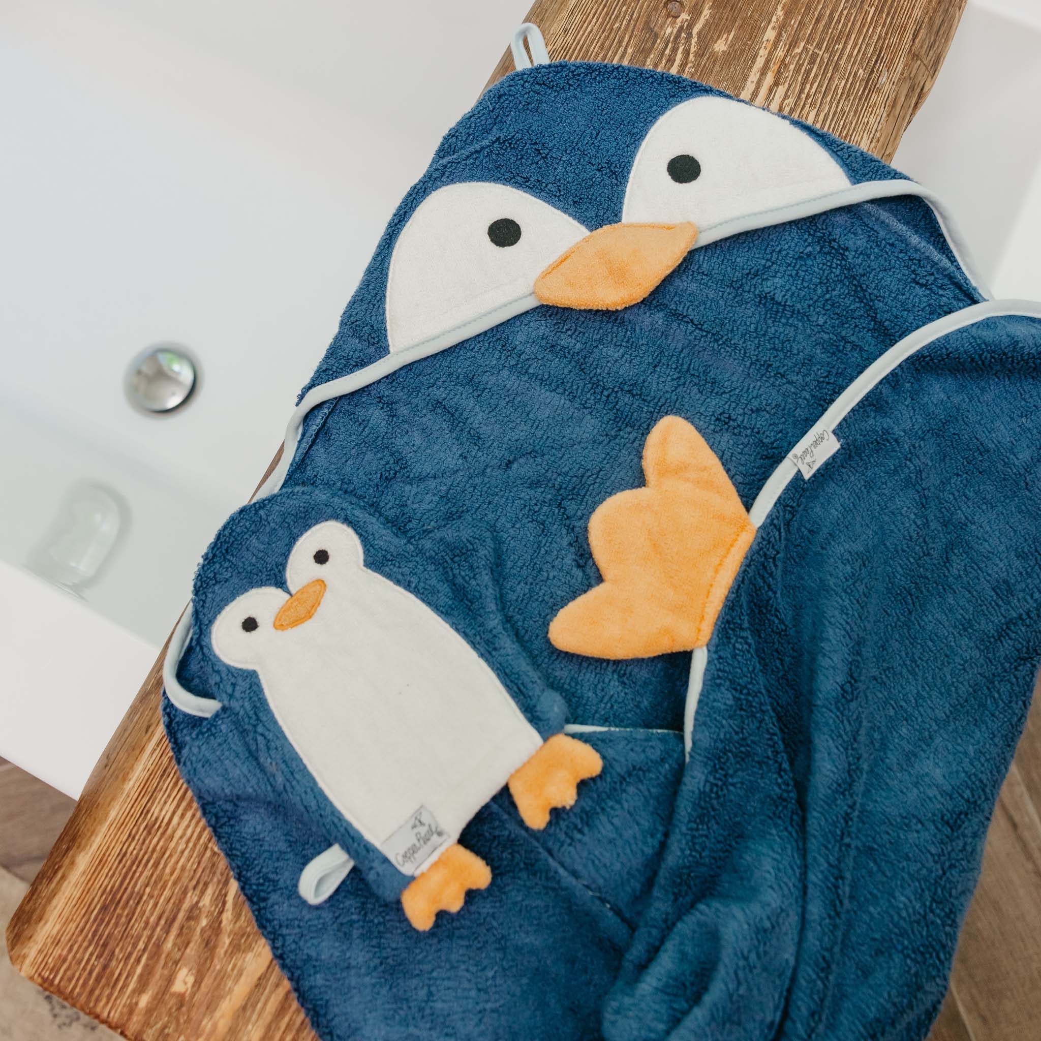 Character Bamboo Hooded Towel - Pebbles - Image 6