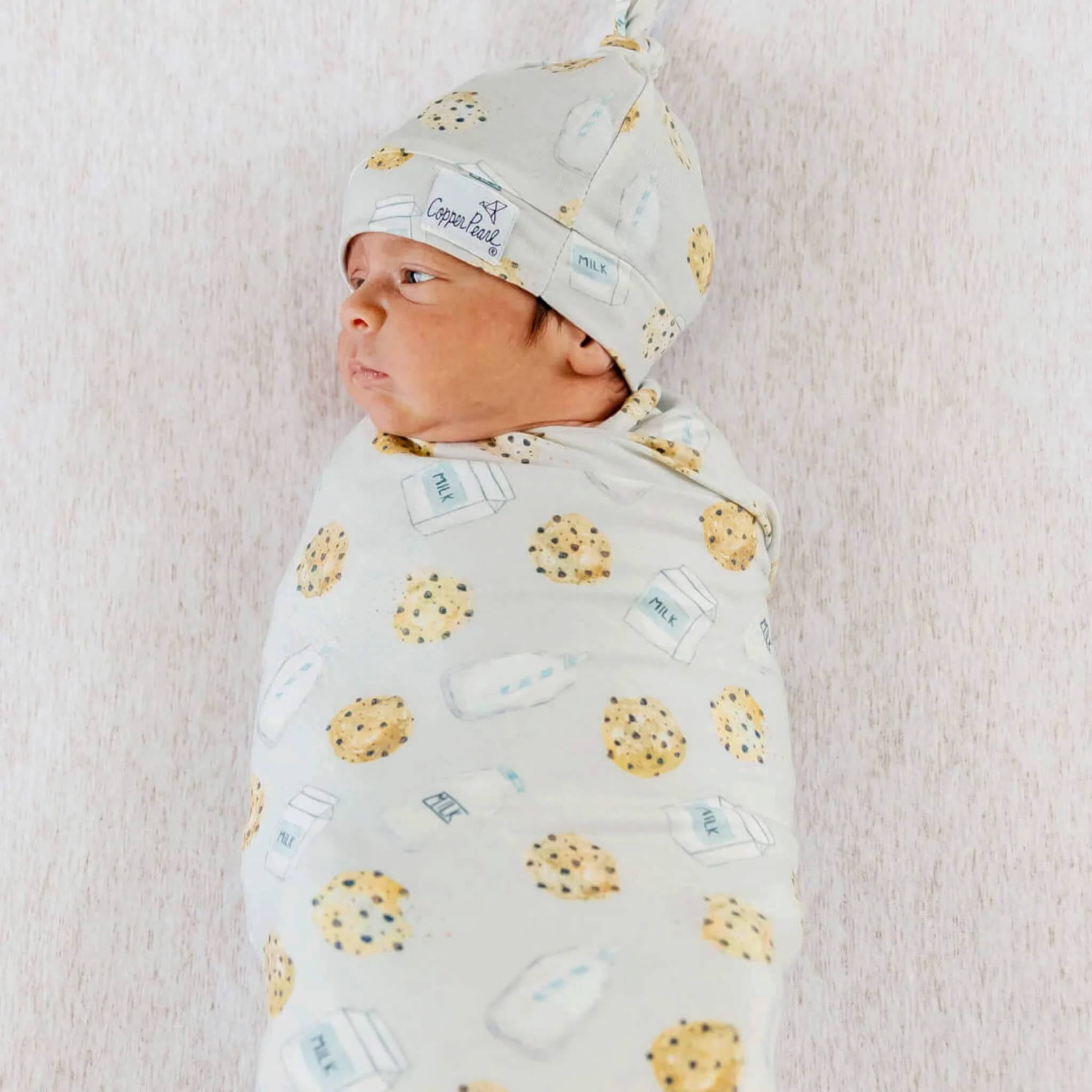 Knit Swaddle Blanket - Chip - Image 3