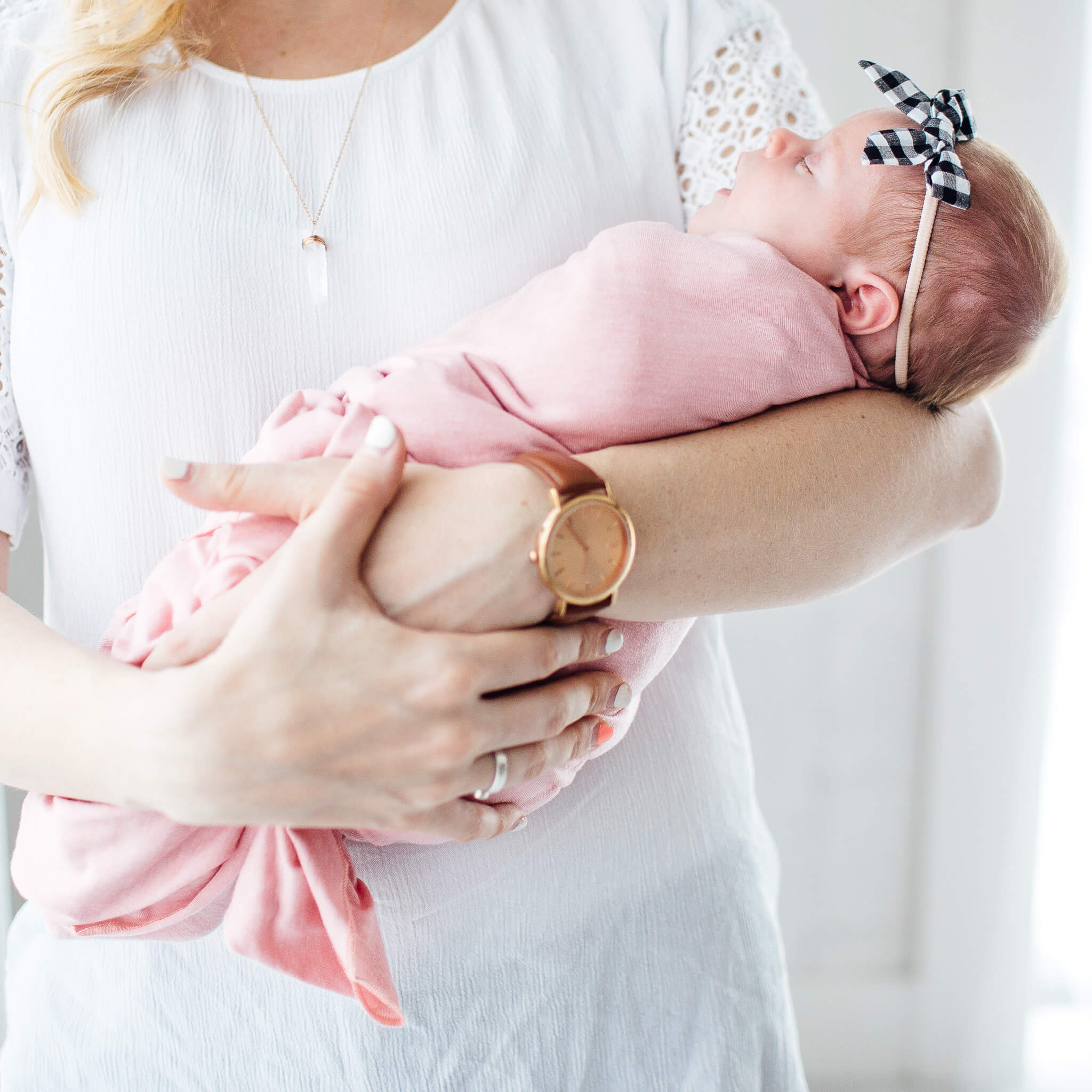 Knit Swaddle Blanket - Darling - Image 6