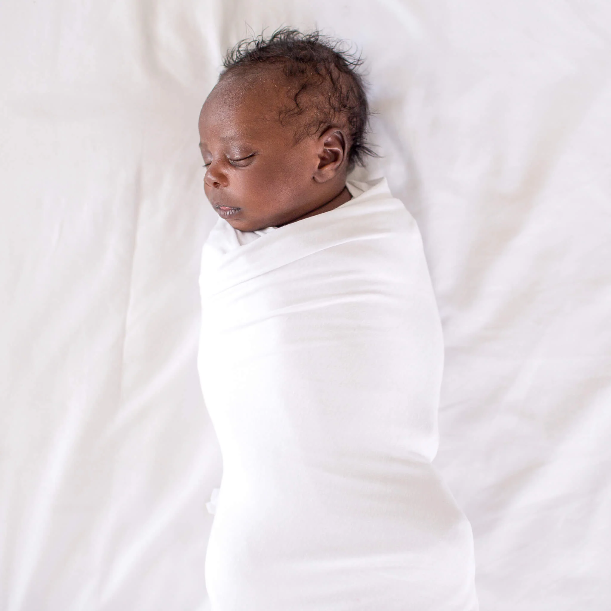 Knit Swaddle Blanket - Dove - Image 6