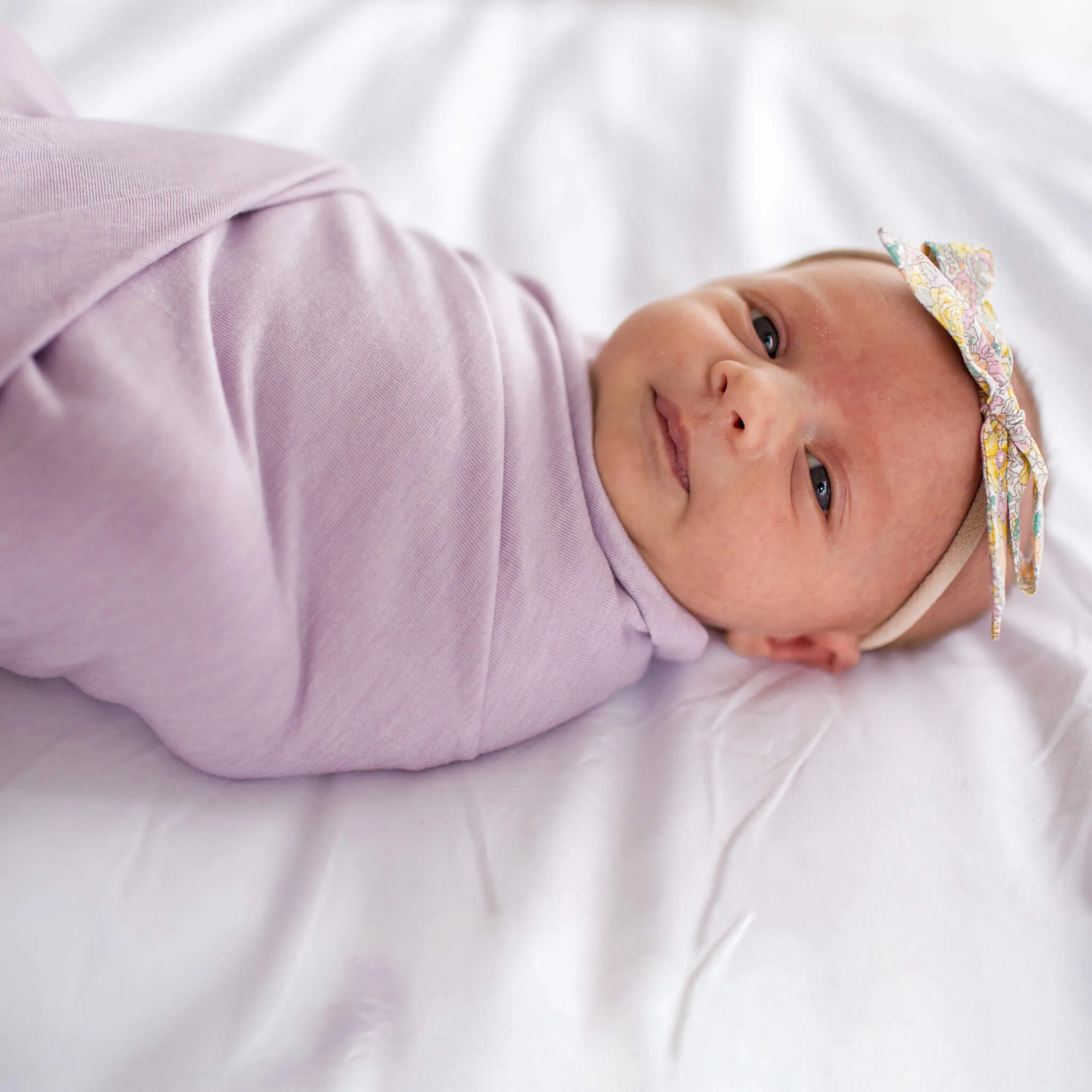 Knit Swaddle Blanket - Lily - Image 6