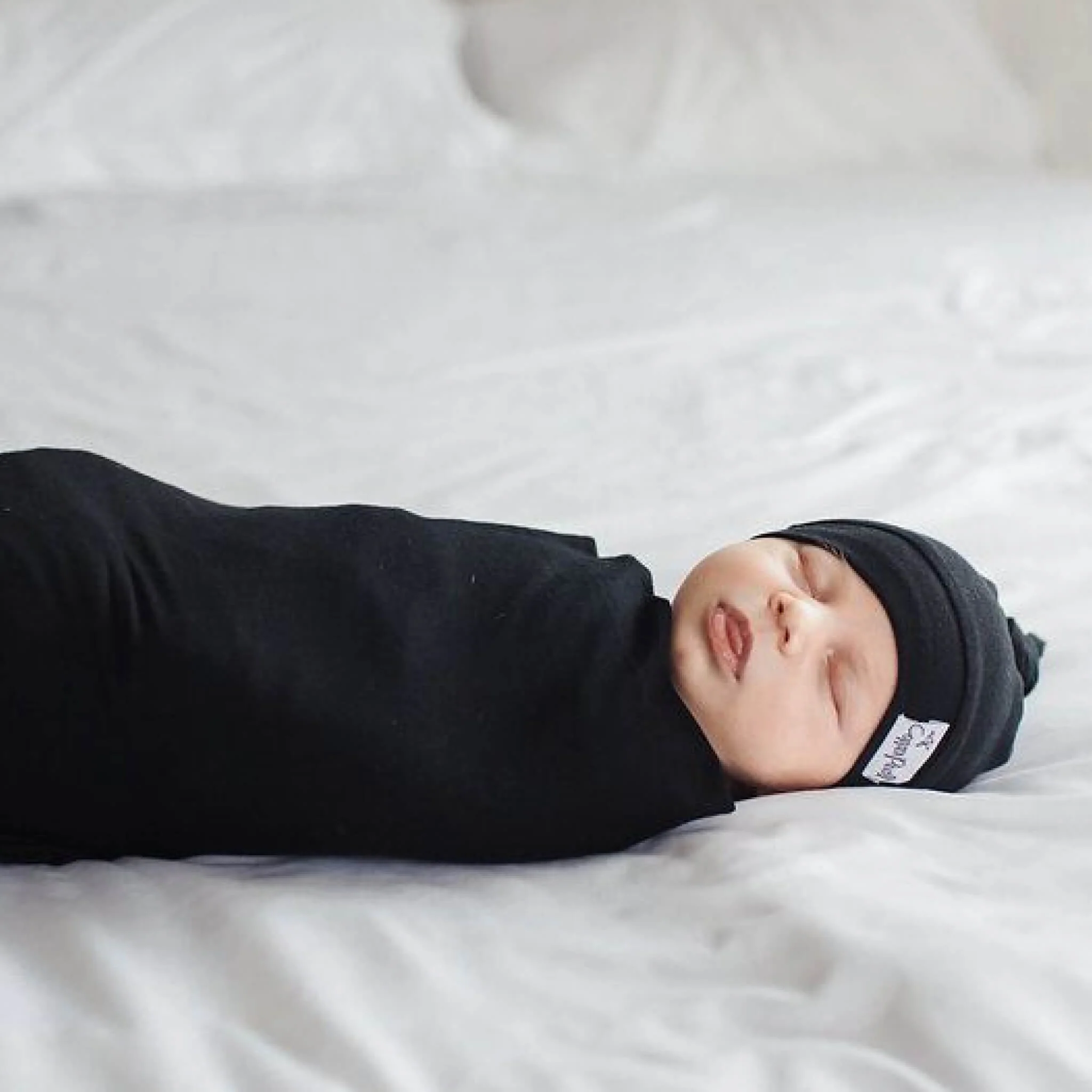Knit Swaddle Blanket - Midnight - Image 5