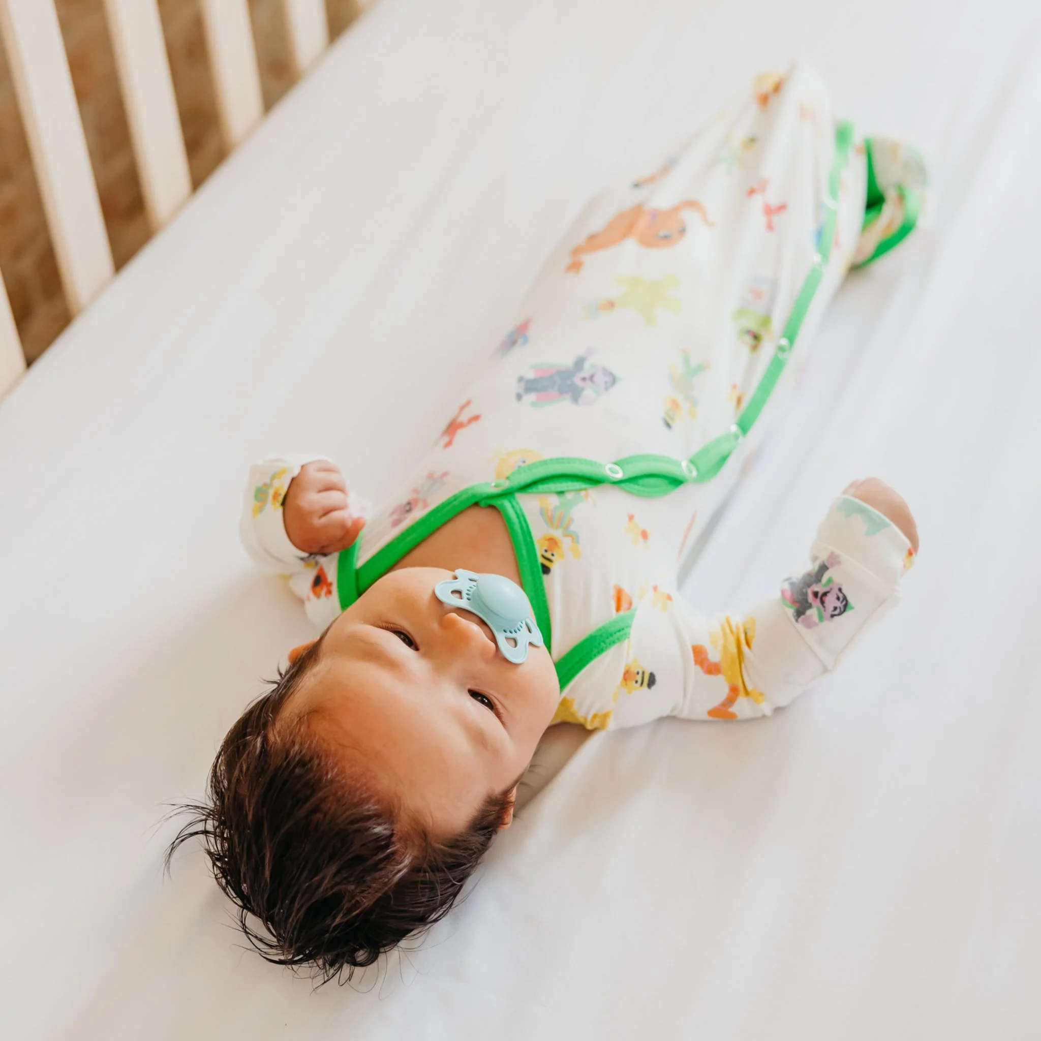 Newborn Knotted Gown - Sesame Friends - Image 6