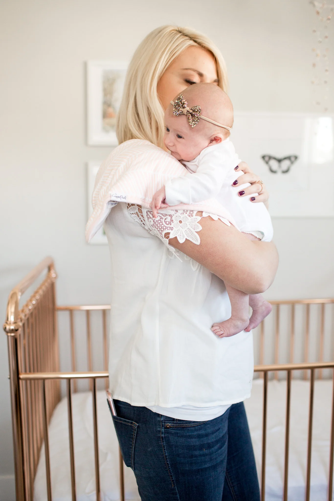 Premium Burp Cloths - Blush - Image 5