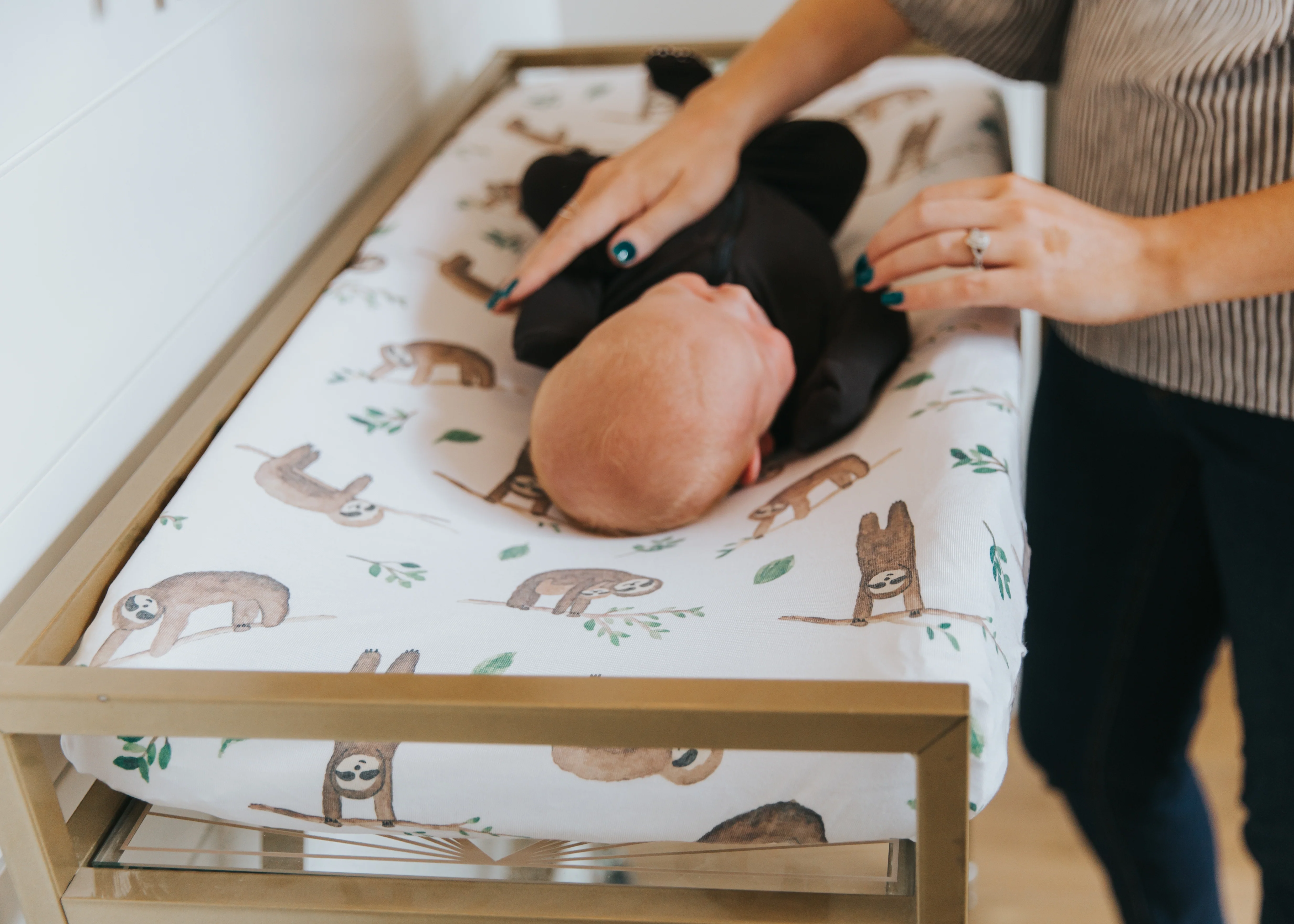 Premium Knit Diaper Changing Pad Cover - Noah - Image 5