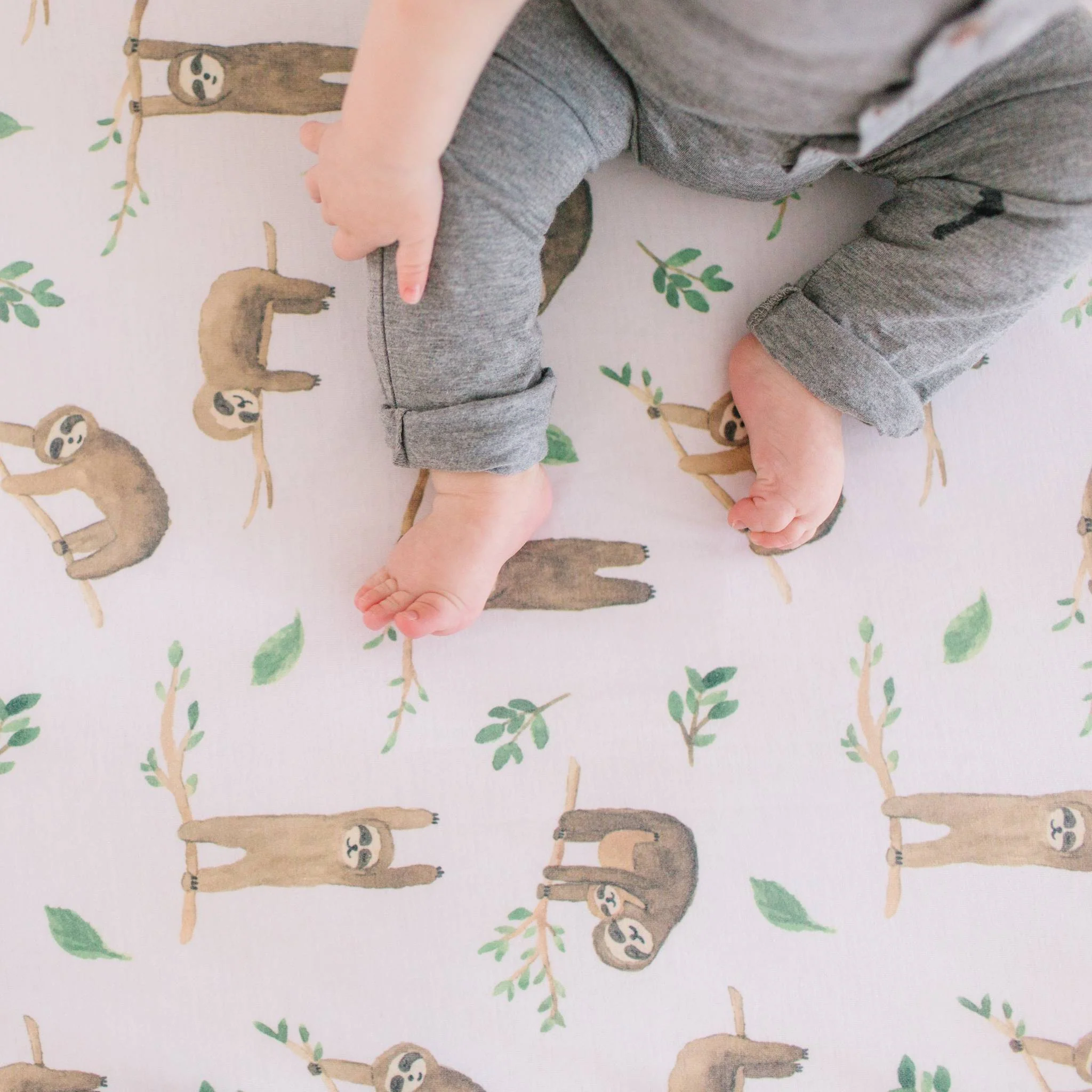 Premium Knit Fitted Crib Sheet - Noah - Image 4