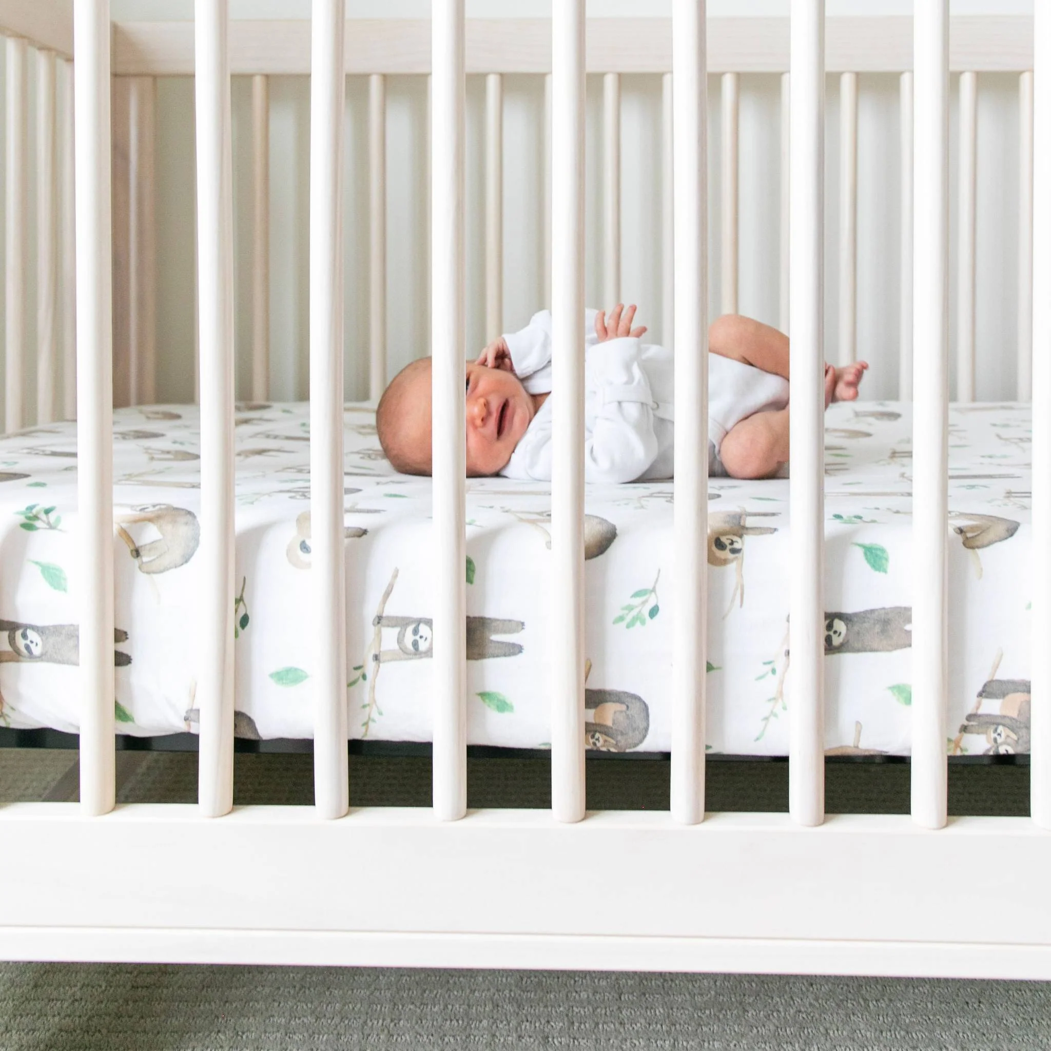 Premium Knit Fitted Crib Sheet - Noah - Image 9