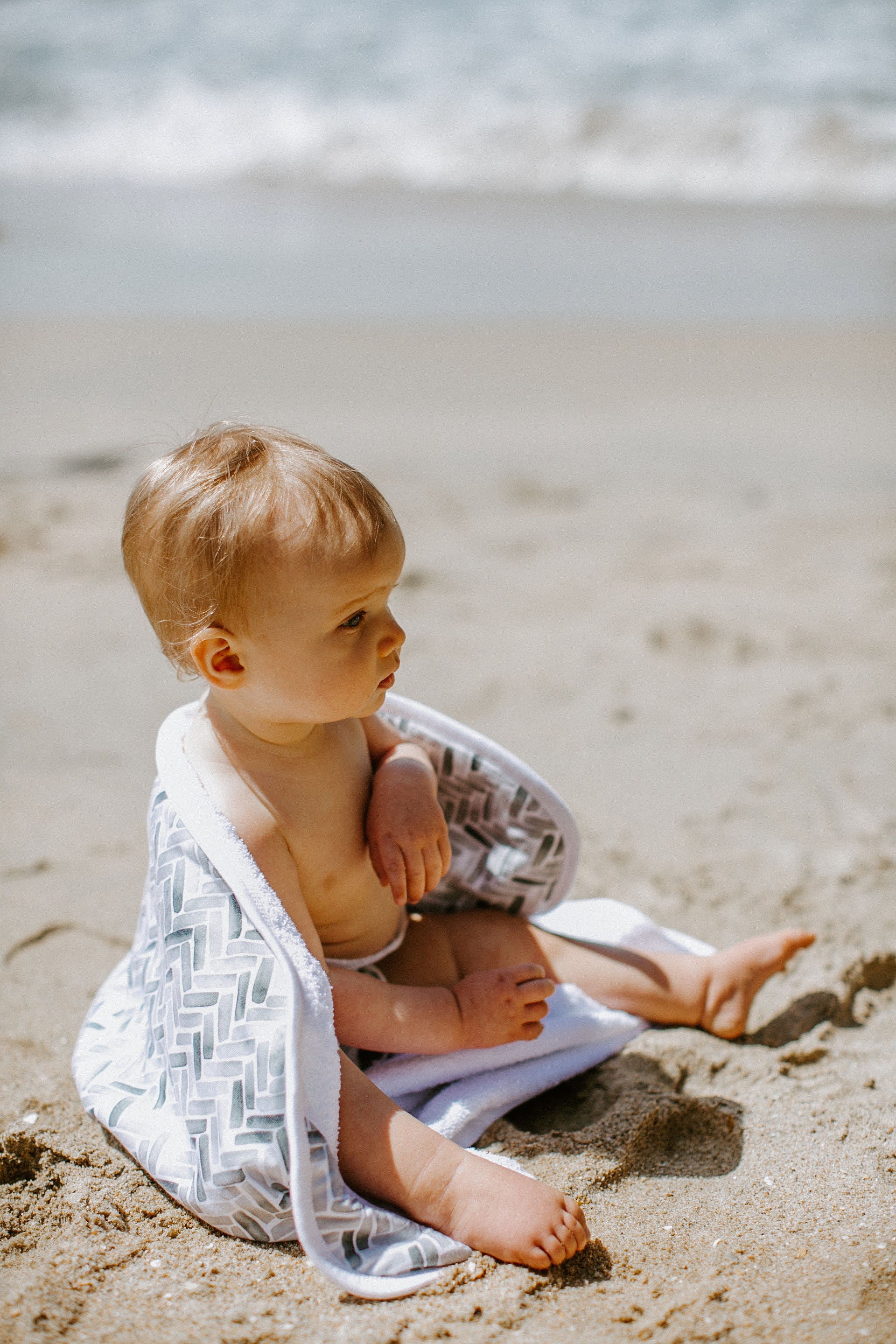 Premium Baby Knit Hooded Towel - Alta - Image 5