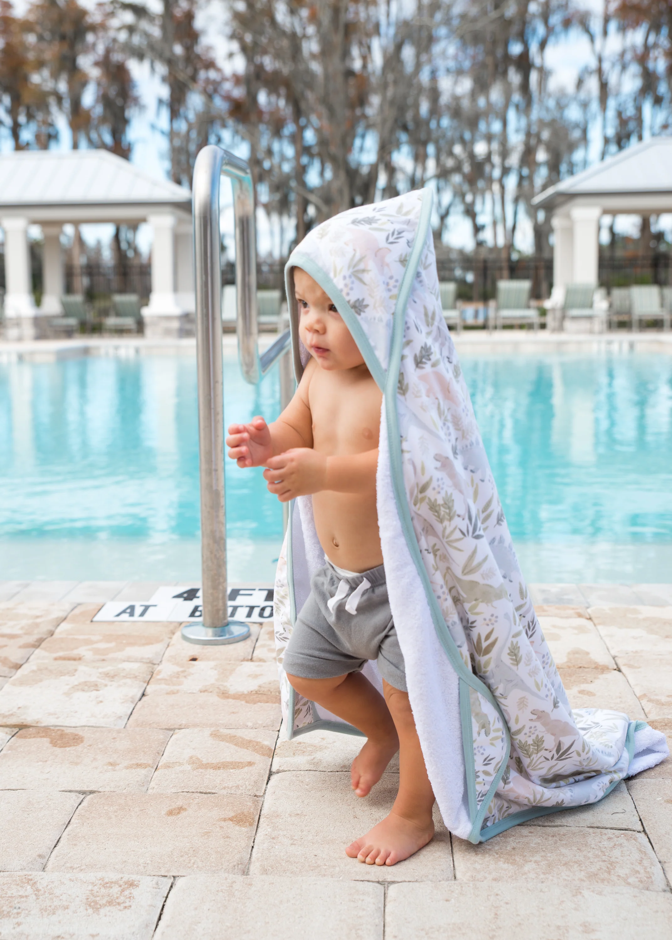 Premium Baby Knit Hooded Towel - Rex - Image 10