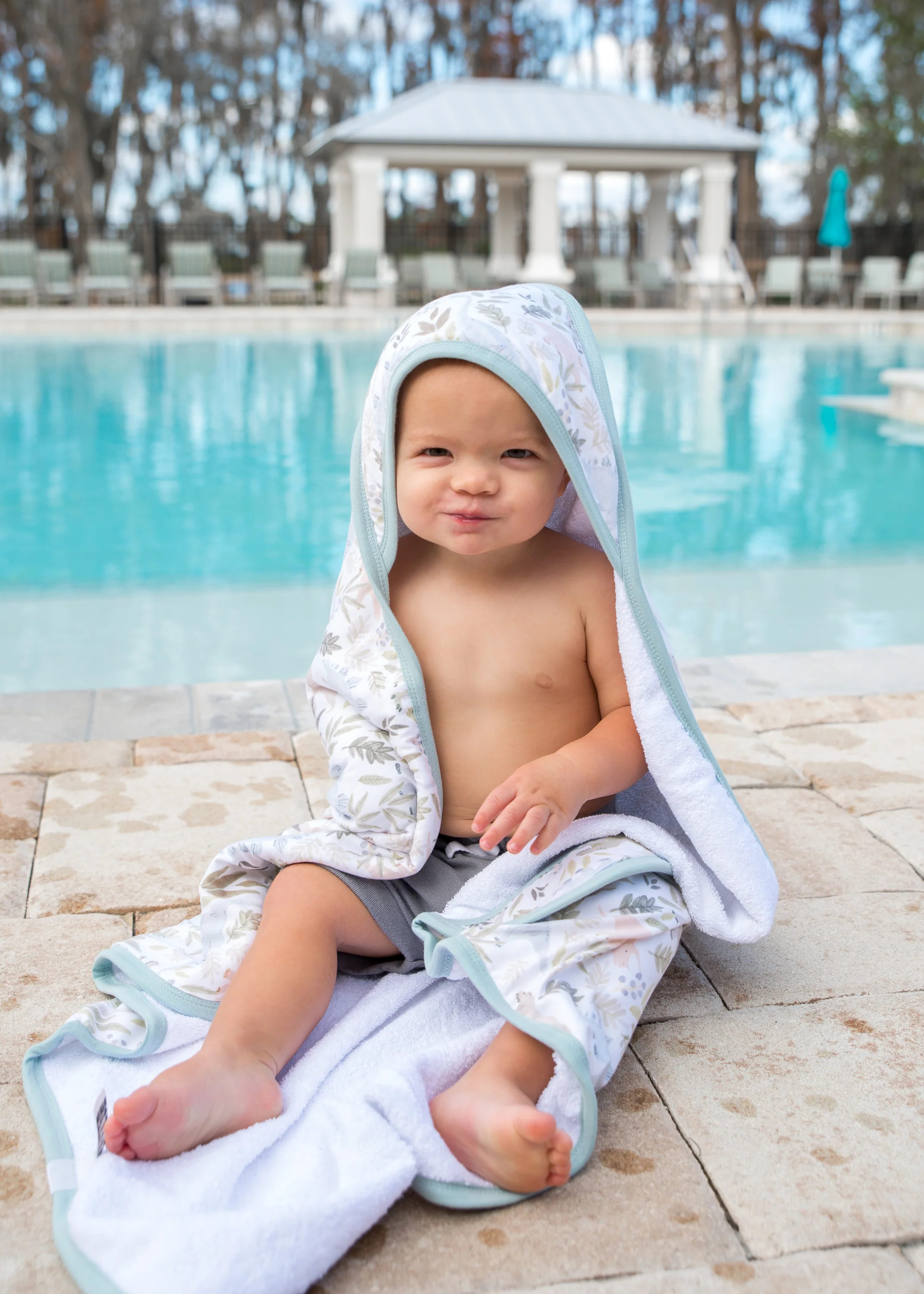 Premium Baby Knit Hooded Towel - Rex - Image 4