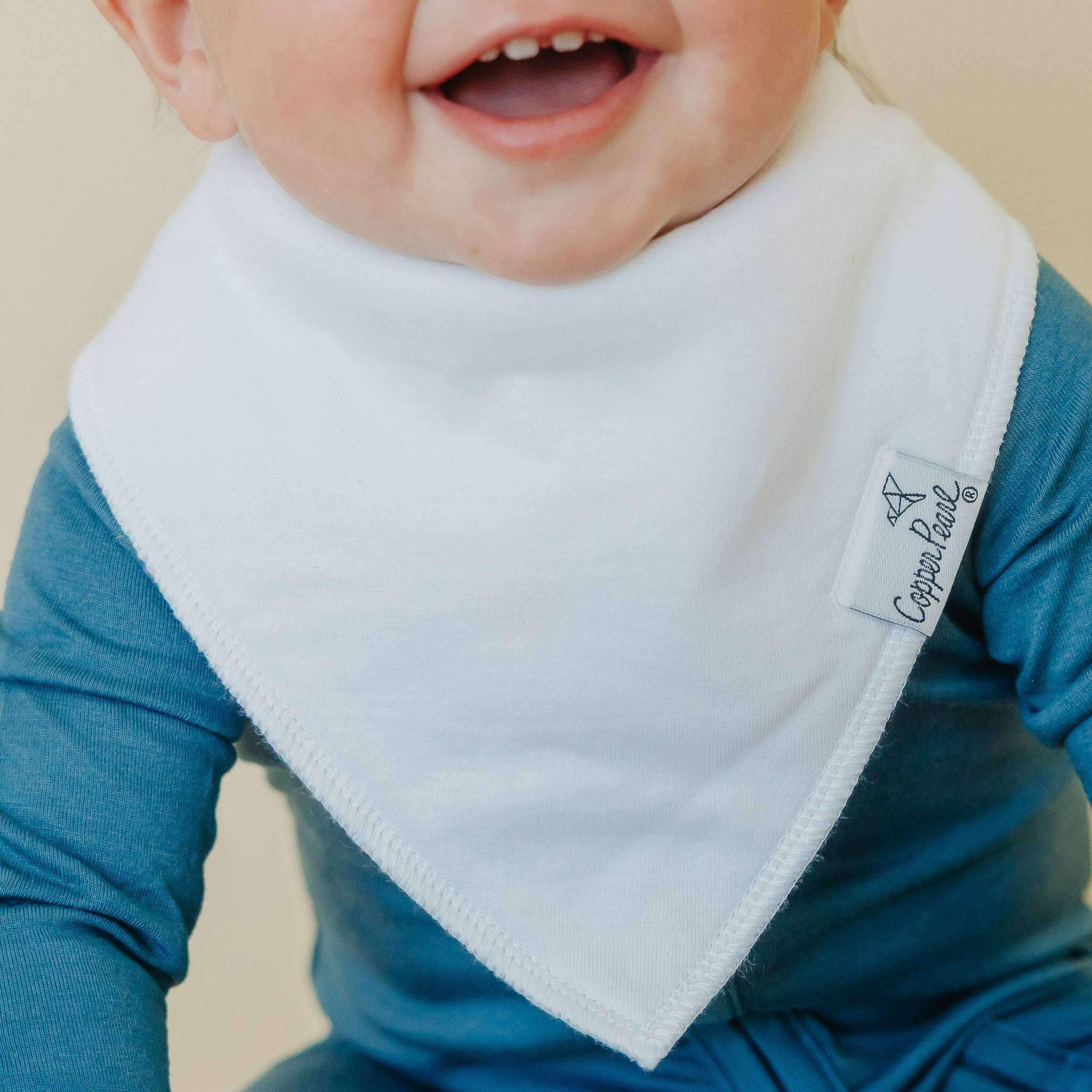 Baby Bandana Bibs - White Basics - Image 3